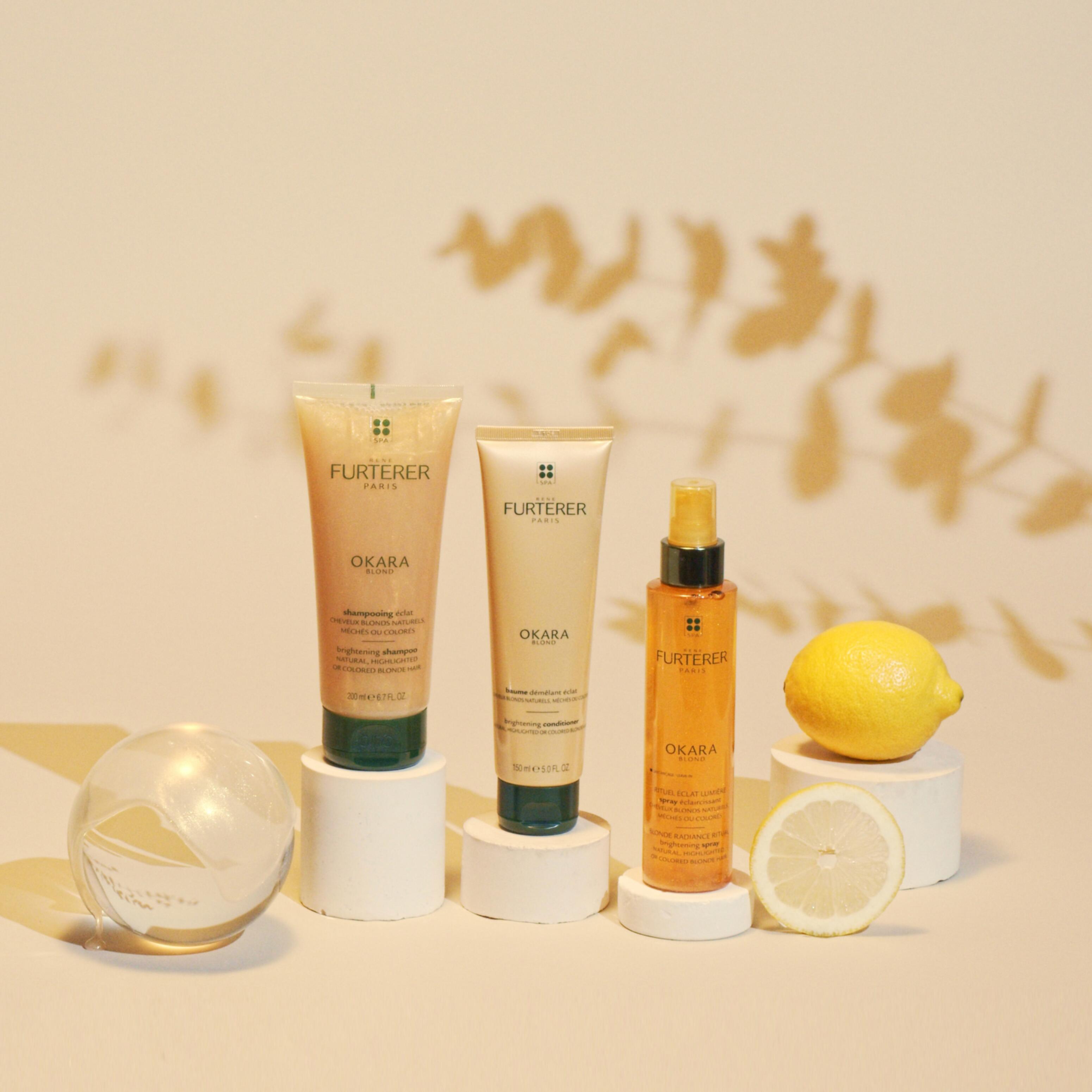 Blond, highlighted hair